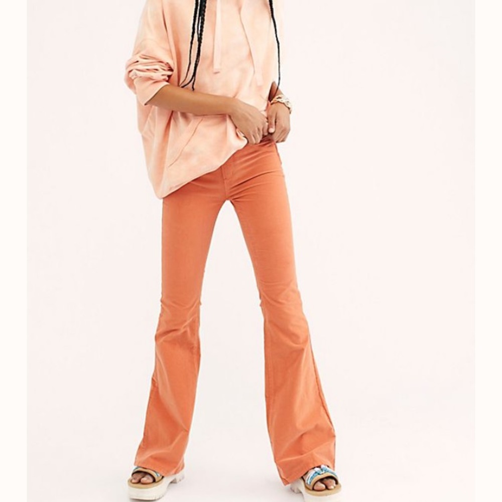 Corduroy Free People bell bottom pants in size 28